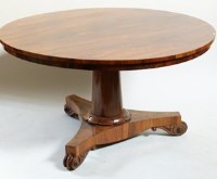 Lot 549 - Early Victorian rosewood circular breakfast table