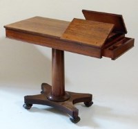 Lot 557 - Early Victorian rosewood library table