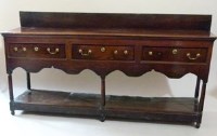 Lot 558 - George III oak dresser base
