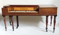 Lot 561 - Mahogany square piano