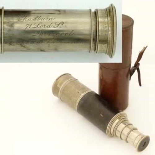 Lot 24 - Chadburns ten-draw hand held telescope and