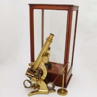 Lot 25 - M. Pillischer microscope in case.