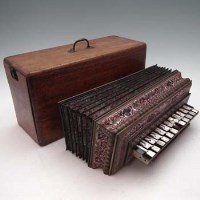 Lot 48 - Palais Royal cased squeeze box.