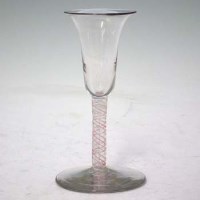 Lot 146 - Dutch colour twist wine glass.
