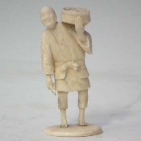 Lot 162 - Ivory figure with seal mark.