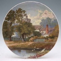 Lot 202 - Minton plaque signed J.E. Dean.