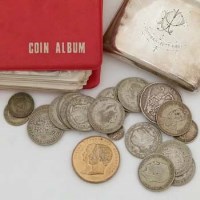 Lot 345 - Coin album of mixed half crowns, florins, shillings, 60's.