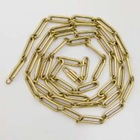 Lot 385 - 9ct gold chain.