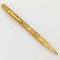 Lot 411 - SJ Rose, 9ct gold propelling pencil.
