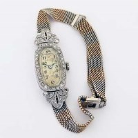 Lot 441 - Lady's Rolex platinum and diamond cocktail