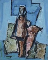 Lot 447 - Tadeusz Was, Figures, mixed media.