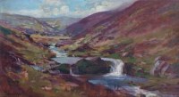 Lot 481 - Phelan Gibb, The Chalk Stream near Brendon, oil.