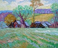 Lot 487 - Pavel Lazarev, April, oil.