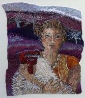 Lot 488 - Marjorie Lee, Cock Crows Thrice, textile.