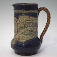 Lot 81 - Royal Doulton Nelson commemorative stone ware jug.