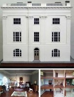Lot 89 - Dolls house and contents.