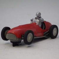 Lot 90 - Scalextric tin plate Ferrari 375 pre-production prototype.
