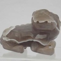 Lot 112 - Hard stone Kylin.