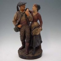 Lot 153 - Guluche figure group.