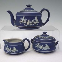 Lot 169 - Wedgwood three piece teaset