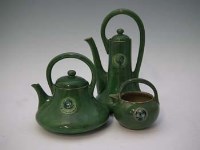 Lot 179 - Moorcroft coffee pot, teapot and creamjug