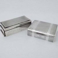 Lot 218 - Two Silver Cigarette Boxes