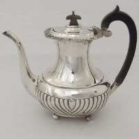 Lot 229 - Silver coffee pot.