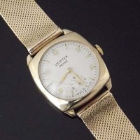 Lot 364 - Vertex gold bracelet watch.