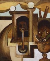 Lot 375 - Geoffrey Key, Well Head, oil.
