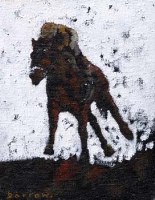 Lot 406 - David Barrow, Race Horse, oil.