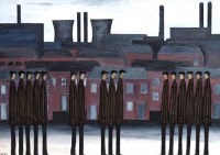 Lot 408 - Nick Webb, Industrial Town, oil.