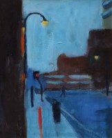 Lot 413 - Paul Bassingthwaighte, Crossing, oil.