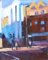 Lot 430 - Paul Bassingthwaighte, Deansgate, Morning, oil.