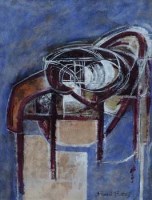 Lot 448 - Francis Bott, Composition, gouache.