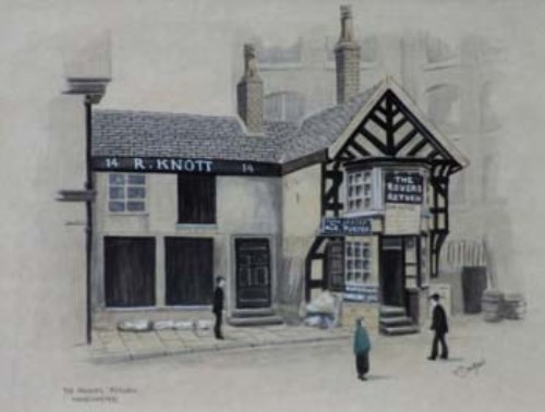 449 - Tom Dodson, The Rovers Return, Manchester, watercolour.
