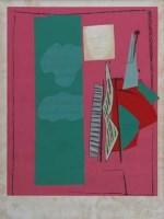 Lot 489 - Ceri Richards, The Music Room, screenprint and book (2).