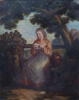 Lot 501 - Frank Turner, Pleasant News, oil.