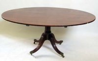 Lot 536 - Mahogany oval dining table