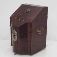 Lot 28 - George III mahogany knife box.