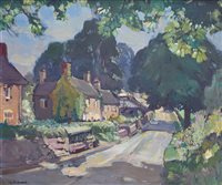 Lot 535 - Leonard Richmond (1889-1965), "A Country Lane, Shropshire", oil.