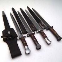 Lot 96 - Four pattern 1888 sword bayonets.