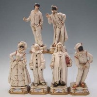 Lot 187 - Six Capo Di Monte figures.
