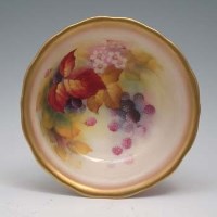 Lot 199 - Royal Worcester bowl signed K. Blake.