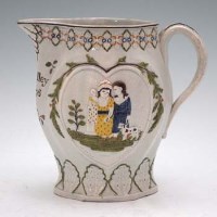 Lot 213 - Prattware Sport Jug