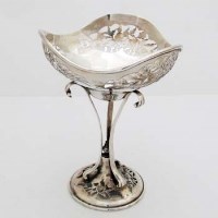 Lot 418 - Chester silver art nouveau stem dish