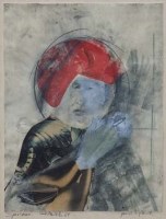Lot 670 - Sam Walsh, Spaceman, pencil and print.