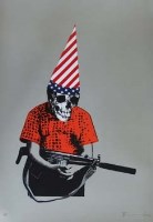 Lot 682 - Paul Insect, Dunce Boy, screenprint.