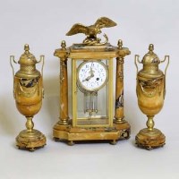 Lot 17 - French four-glass garniture.