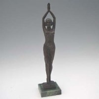 Lot 31 - Bronze figure of a dancer.