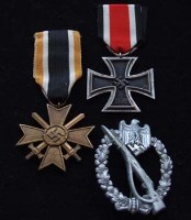 Lot 72 - A Second World War German group of three awarded to Fritz von Willert.